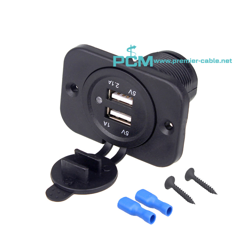 Modified Car Panel Dual USB Charger